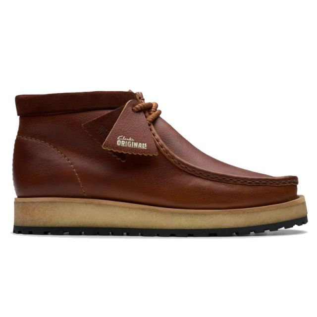 CLARKS ORIGINALS WALLABEE SCOUT DARK TAN LEATHER 178204