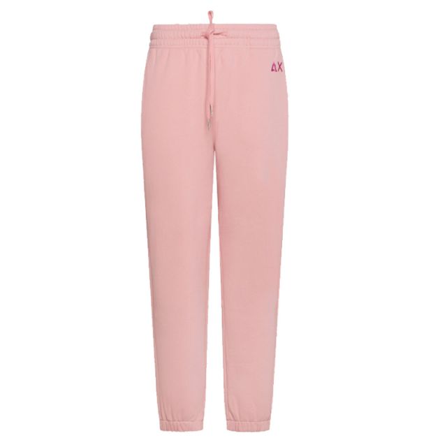 SUN68 PANTALONE LONG COTTON FL ROSA F44208-51