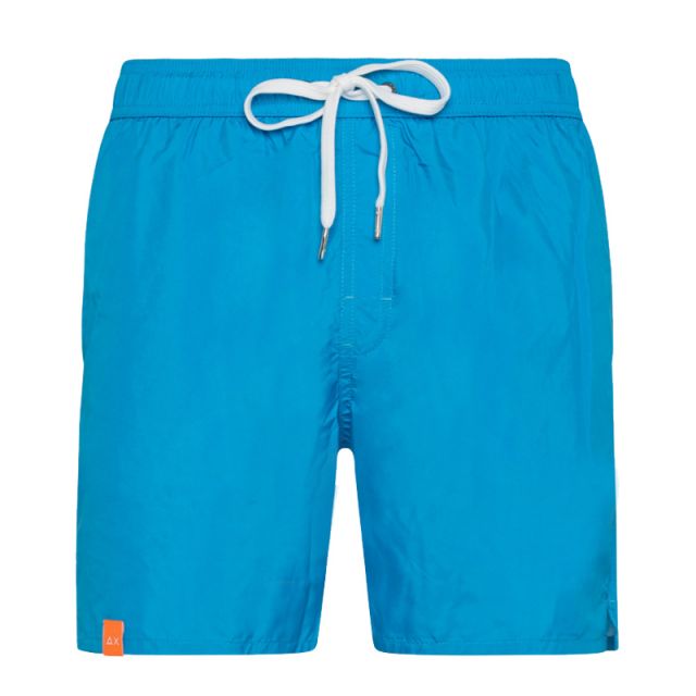 SUN68 BOXER SWIM PANT WATER PRINT TURCHESE H33118-13