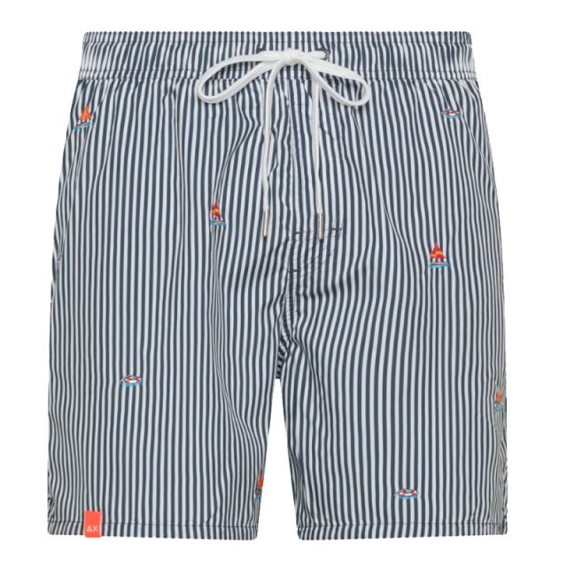 SUN68 BOXER SWIM PANT SMALL EMBROIDERY H35112-0701