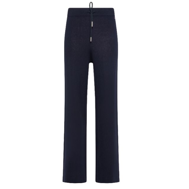 SUN68 PANTALONE WIDE PANT KNIT MILANO BLU K44229-07