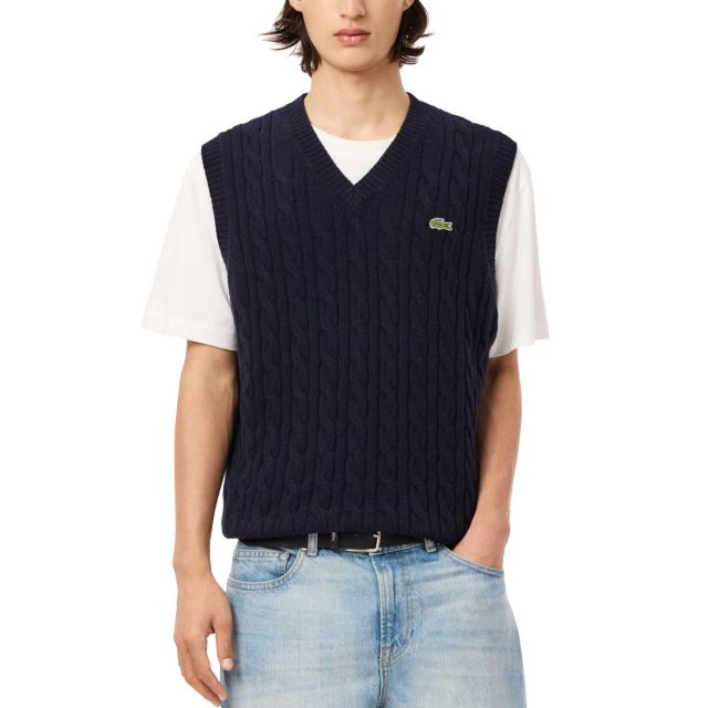 LACOSTE GILET LANA TRECCE AH3132-166