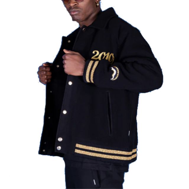 SPRAYGROUND GIACCA GOLDEN TIGER VARSITY SP398